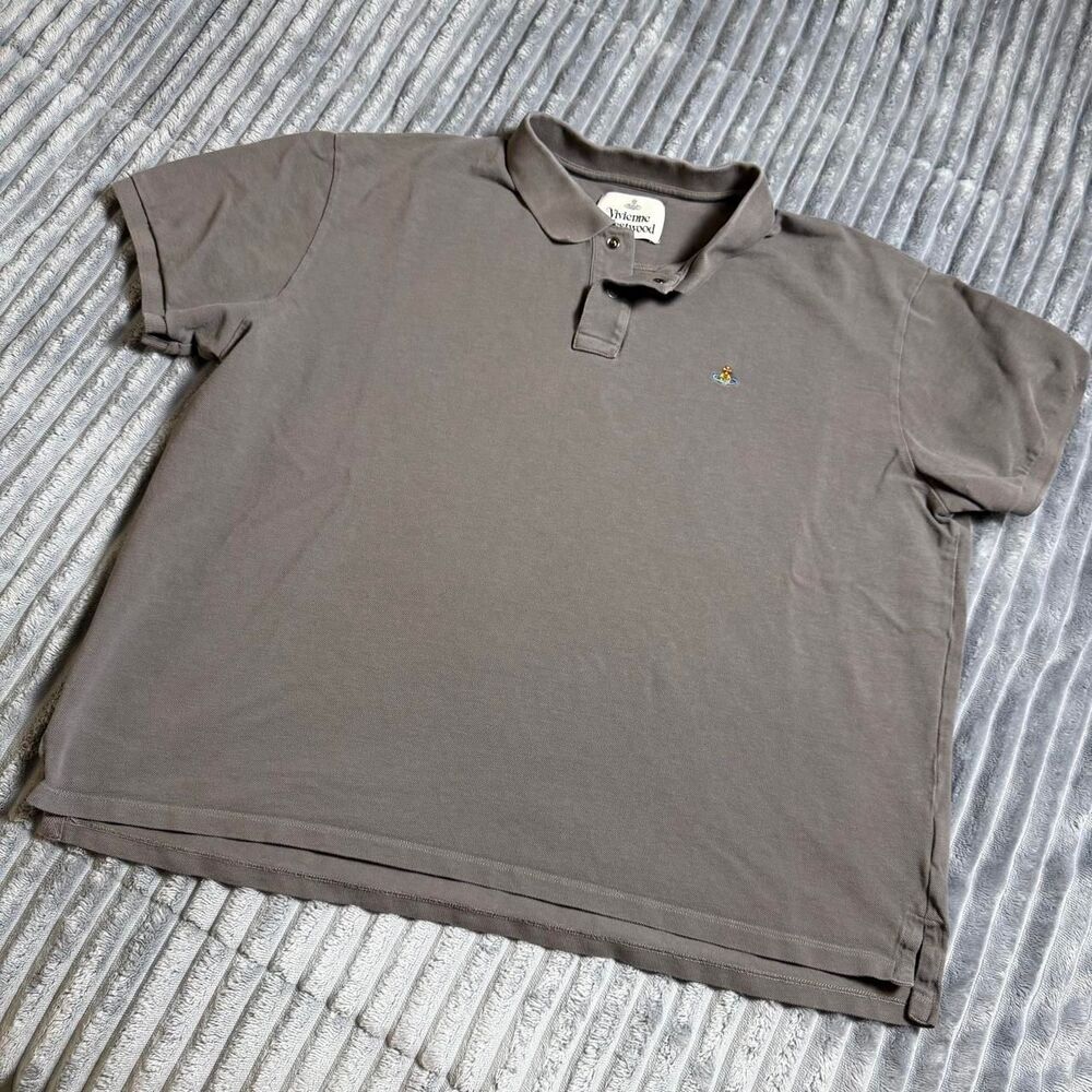 Vivienne Westwood Polo Snap Buttons Preppy Boxy Size XL